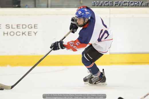 2015-01-10 Torino Bulls-Hockey Milano Rossoblu U14 0812 Matteo Quartuccio